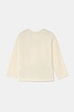Дитячий бавовняний лонгслів United Colors of Benetton 3EG9G10GH.P.Seasonal бежевий AW24