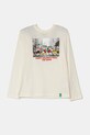 United Colors of Benetton longsleeve nadruk beżowy 3ATNC10LE.G.Seasonal