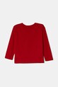 Дитячий бавовняний лонгслів United Colors of Benetton 3ATNG10GP.P.Seasonal червоний AW24