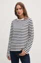 Tommy Hilfiger longsleeve din bumbac curele bleumarin WW0WW42324