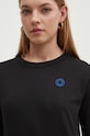 Хлопковый лонгслив Hugo Blue чёрный 50520316