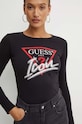 Guess longsleeve bawełniany ICON czarny W4YI33.I3Z14