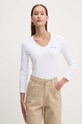 Guess Jeans longsleeve z elastanem biały W4YI21.J1314