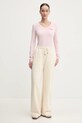 Guess Jeans longsleeve W4YI21.J1314 różowy SS25