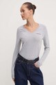 Tričko s dlhým rukávom Guess Jeans slim sivá W4YI21.J1314