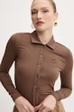 Majica dugih rukava Pinko smeđa 104166.A1DE