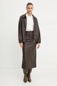 Бавовняний лонгслів Pinko 104225.A24T бежевий AW24