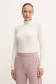 Lounge tričko s dlouhým rukávem s příměsí vlny Emporio Armani Underwear 164633.4F224 béžová AW24