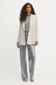 Elisabetta Franchi longsleeve din amestec de lana MA94B46E2 gri AW24