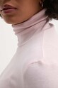 United Colors of Benetton longsleeve din bumbac 3GA2E2224 roz