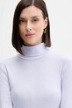 Хлопковый лонгслив United Colors of Benetton фиолетовой 3GA2E2224