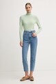 United Colors of Benetton longsleeve bawełniany 3GA2E2224 zielony AW25