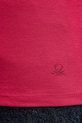 United Colors of Benetton longsleeve bawełniany różowy 3GA2E2224