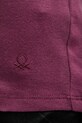 Хлопковый лонгслив United Colors of Benetton 3GA2E2224 фиолетовой