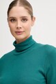 Odzież United Colors of Benetton longsleeve bawełniany 3GA2E2224 turkusowy