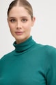 Odzież United Colors of Benetton longsleeve bawełniany 3GA2E2224 turkusowy