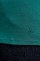 United Colors of Benetton longsleeve bawełniany turkusowy 3GA2E2224