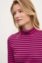 United Colors of Benetton top a maniche lunghe in cotone rosa 30YSE2225