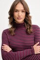 Odzież United Colors of Benetton longsleeve bawełniany 30YSE2225 fioletowy