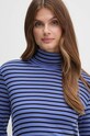 United Colors of Benetton longsleeve bawełniany niebieski 30YSE2225