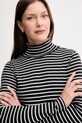 United Colors of Benetton longsleeve din bumbac negru 30YSE2225