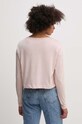 United Colors of Benetton longsleeve din bumbac 31VKD104I roz AW24