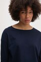 Одежда Хлопковый лонгслив United Colors of Benetton 31VKD104I тёмно-синий