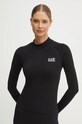 Лонгслив для тренировок EA7 Emporio Armani slim чёрный TJOBZ.6DTT01.1200