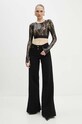 Лонгслів Versace Jeans Couture 77HAH218.JS417 чорний AW24