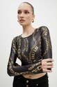 Tričko s dlhým rukávom Versace Jeans Couture 77HAH218.JS417 čierna