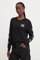 Vans longsleeve bawełniany VN000HHSBLK1 czarny AW24