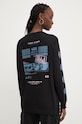 Vans longsleeve bawełniany czarny VN000HHSBLK1