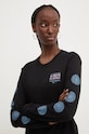 Vans longsleeve bawełniany VN000HHSBLK1 czarny