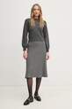 Светр з домішкою вовни United Colors of Benetton 10R2D3013 сірий AW24
