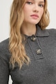 United Colors of Benetton sweter z domieszką wełny szary 10R2D3013