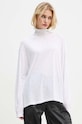 Tričko s dlouhým rukávem American Vintage bílá JAC02BH24