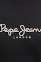 Pepe Jeans longsleeve din bumbac FIORE LS PL505947 negru