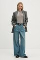 Samsoe Samsoe longsleeve SAMAGDA F24300082 gri AW24