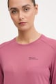 Športové tričko s dlhým rukávom Jack Wolfskin Vonnan ružová A60290