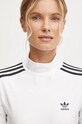 Лонгслів adidas Originals 3-S Trneck Longsleeve бежевий JG1535