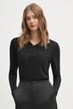 Aeronautica Militare longsleeve z elastanem czarny PO1836DJ656