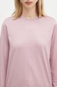 Y-3 top a maniche lunghe in cotone Regular Longsleeve Tee rosa JD9823