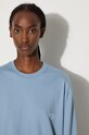 Bavlněné tričko s dlouhým rukávem Y-3 Graphic Longsleeve Tee JD9844 modrá