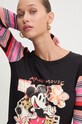 Desigual longsleeve PATCHMICKEY negru 24WWTKA2