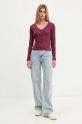 Tričko s dlouhým rukávem Levi's A8783 burgundské AW24