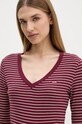 Levi's longsleeve din bumbac burgundia A9330
