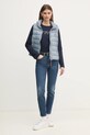 Бавовняний лонгслів Tommy Hilfiger WW0WW43620 темно-синій NC24