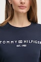 Pamučna majica dugih rukava Tommy Hilfiger WW0WW43620 mornarsko plava