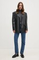 Bavlněné tričko s dlouhým rukávem Calvin Klein Jeans J20J224453 šedá AW24