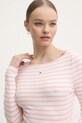 Лонгслив Tommy Jeans розовый DW0DW19817